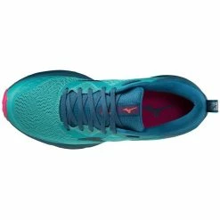 Promo 🌟 Mizuno Wave Rider TT - Chaussures running femme 🧨 -Merrell-shop mizuno wave rider tt chaussures running femme lagoon moroccan blue pink peacock 2